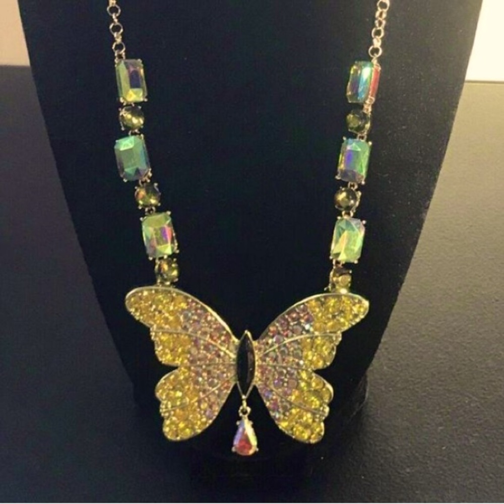Betsy johnson butterfly necklace